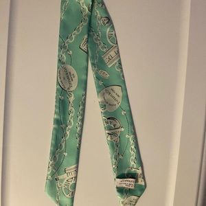 Return to Tiffany silk scarf headband/ necklace